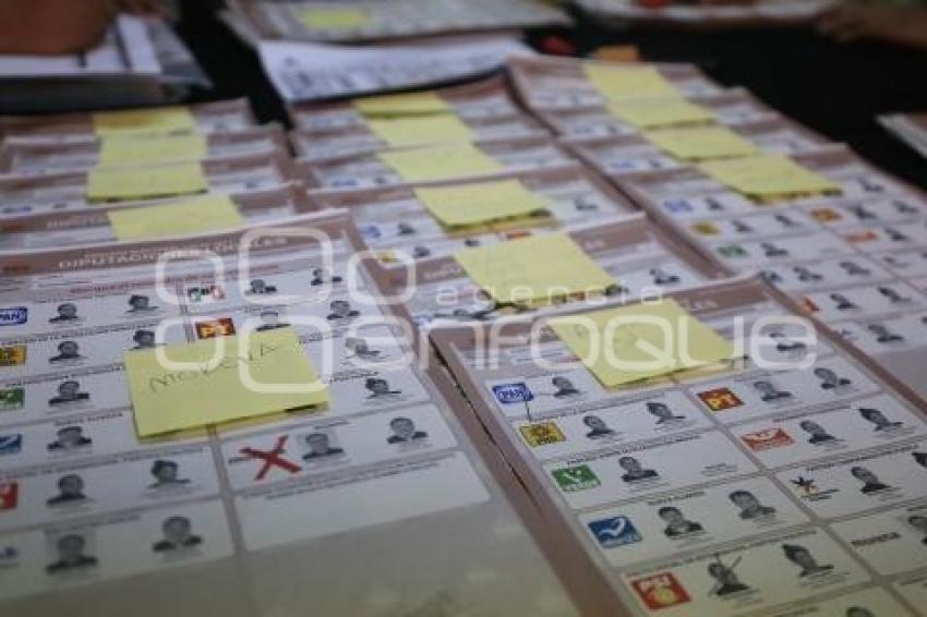 IEE . RECUENTO DE ACTAS Y BOLETAS