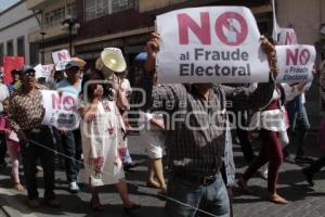 MANIFESTACIÓN . DEFENSA DEL VOTO