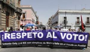 MANIFESTACIÓN . DEFENSA DEL VOTO