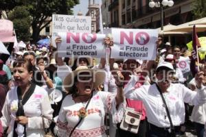 MANIFESTACIÓN . DEFENSA DEL VOTO