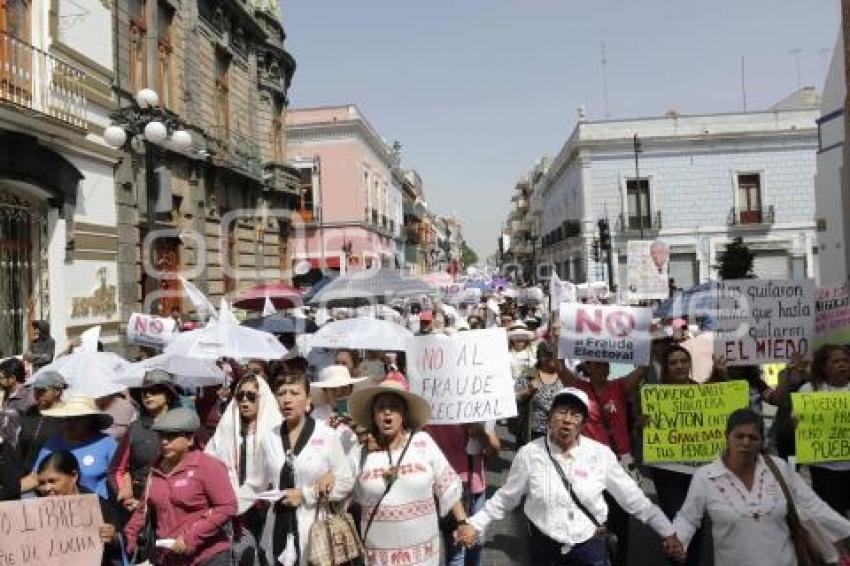 MANIFESTACIÓN . DEFENSA DEL VOTO