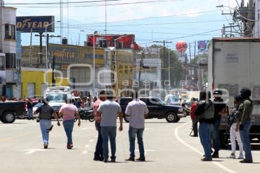 SAN MARTIN TEXMELUCAN . BLOQUEO HOSPITAL