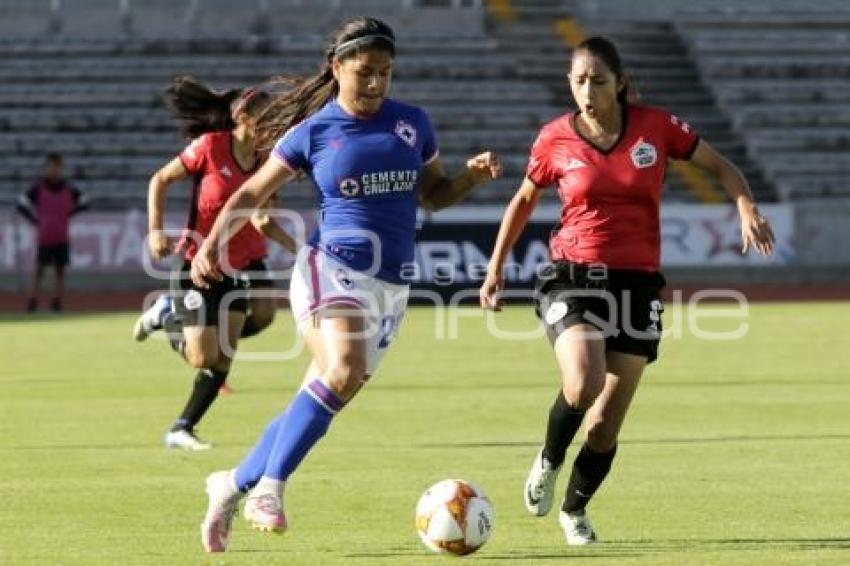 FUTBOL FEMENIL . LOBOS VS CRUZ AZUL