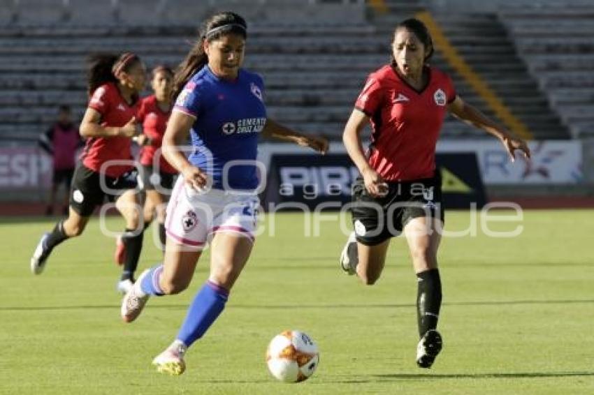 FUTBOL FEMENIL . LOBOS VS CRUZ AZUL