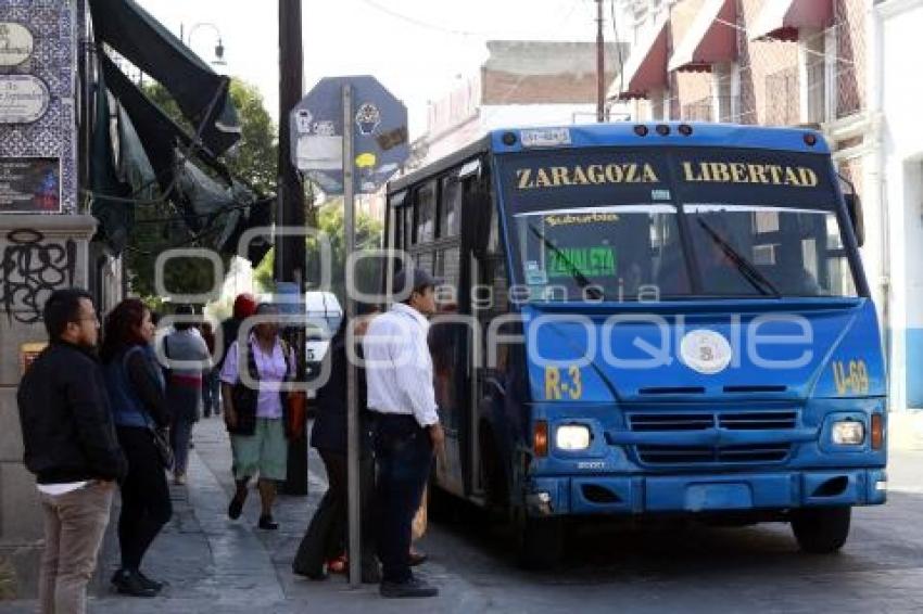 TRANSPORTE PÚBLICO . 11 ORIENTE - PONIENTE