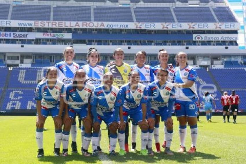 FÚTBOL FEMENIL . CLUB PUEBLA VS LOBOS BUAP
