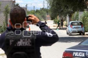 TEHUACÁN . VEHÍCULO ABANDONADO