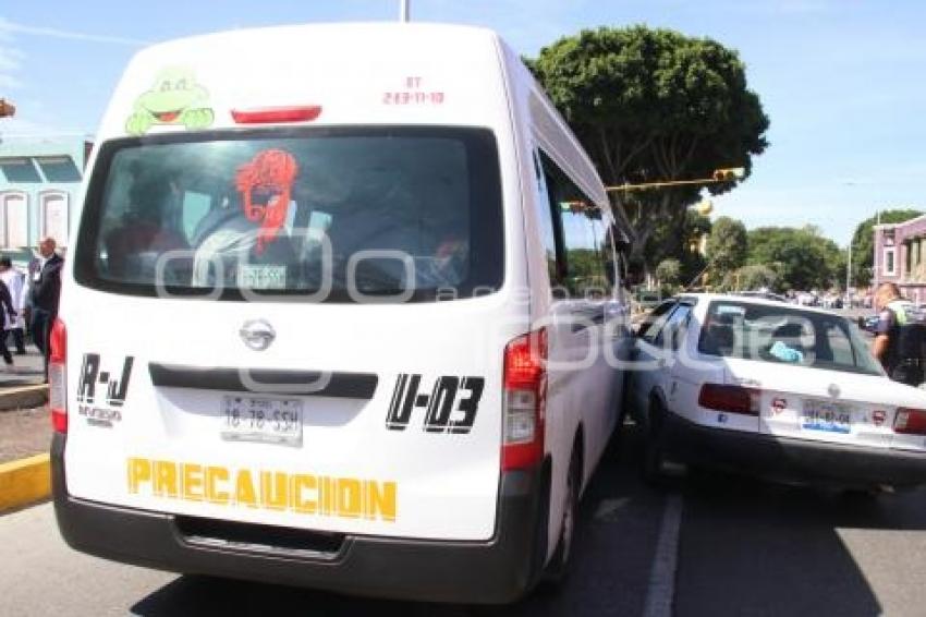 CHOQUE . TRANSPORTE PÚBLICO