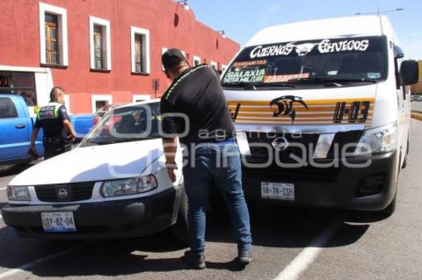 CHOQUE . TRANSPORTE PÚBLICO