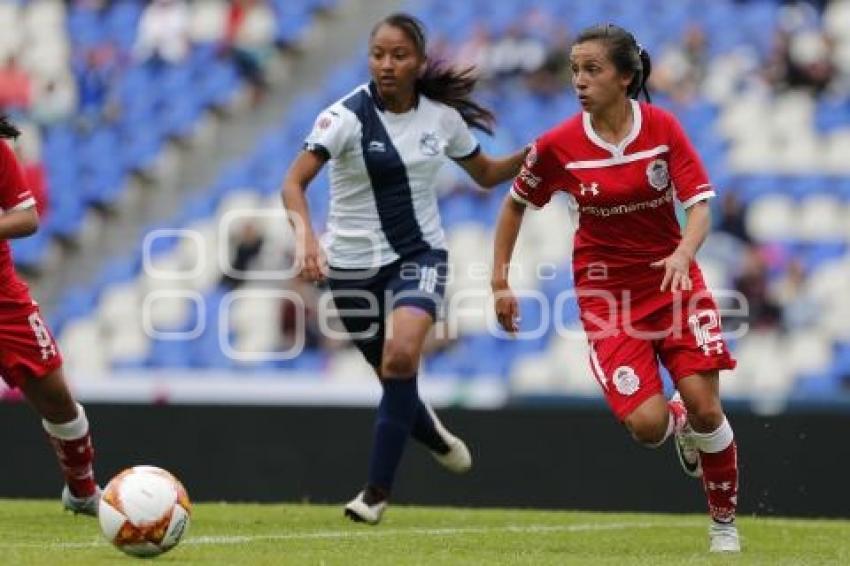 FÚTBOL FEMENIL . CLUB PUEBLA VS TOLUCA