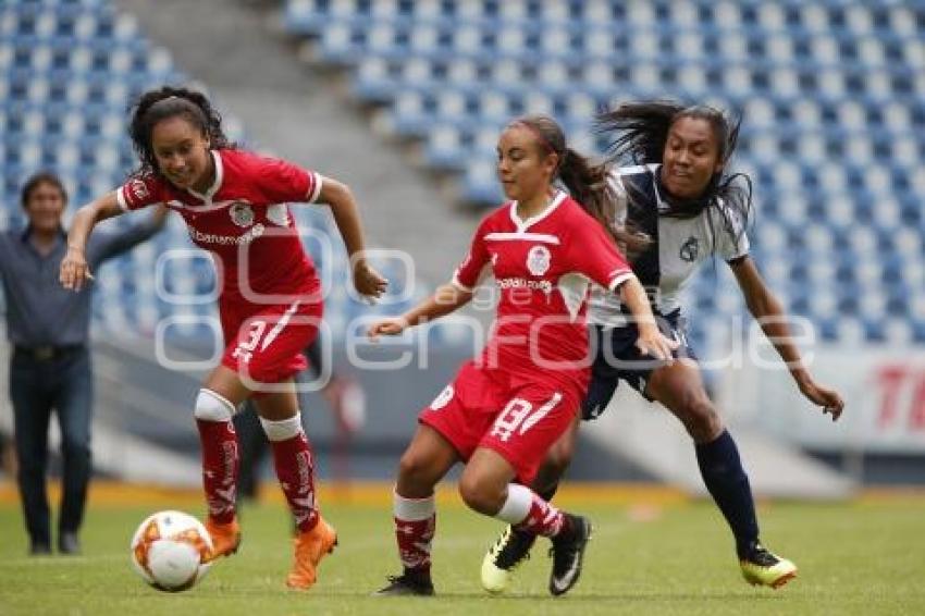 FÚTBOL FEMENIL . CLUB PUEBLA VS TOLUCA