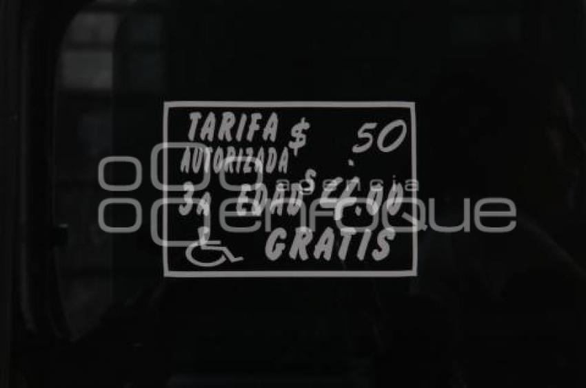 TRANSPORTE PÚBLICO . TARIFA