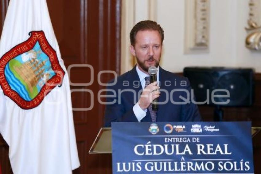 CÉDULA REAL .  LUIS BANCK