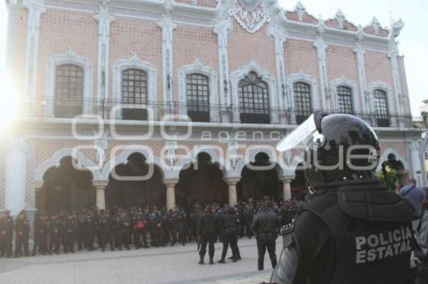 TEHUACÁN . OPERATIVO DE SEGURIDAD