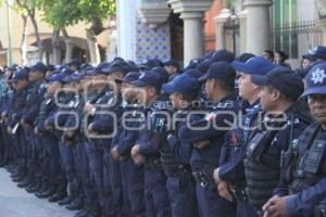 TEHUACÁN . OPERATIVO DE SEGURIDAD