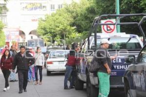 TEHUACÁN . OPERATIVO DE SEGURIDAD