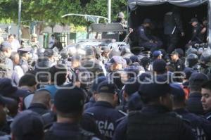 TEHUACÁN . OPERATIVO DE SEGURIDAD