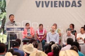 HUAQUECHULA . ENTREGA DE VIVIENDAS