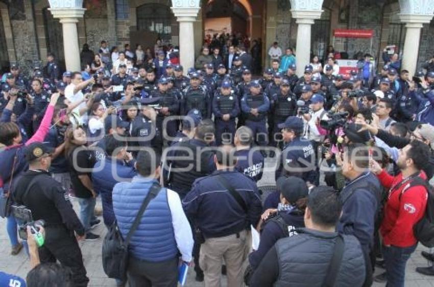 TEHUACÁN . OPERATIVO DE SEGURIDAD