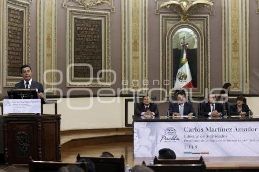 CONGRESO . INFORME CARLOS MARTÍNEZ AMADOR