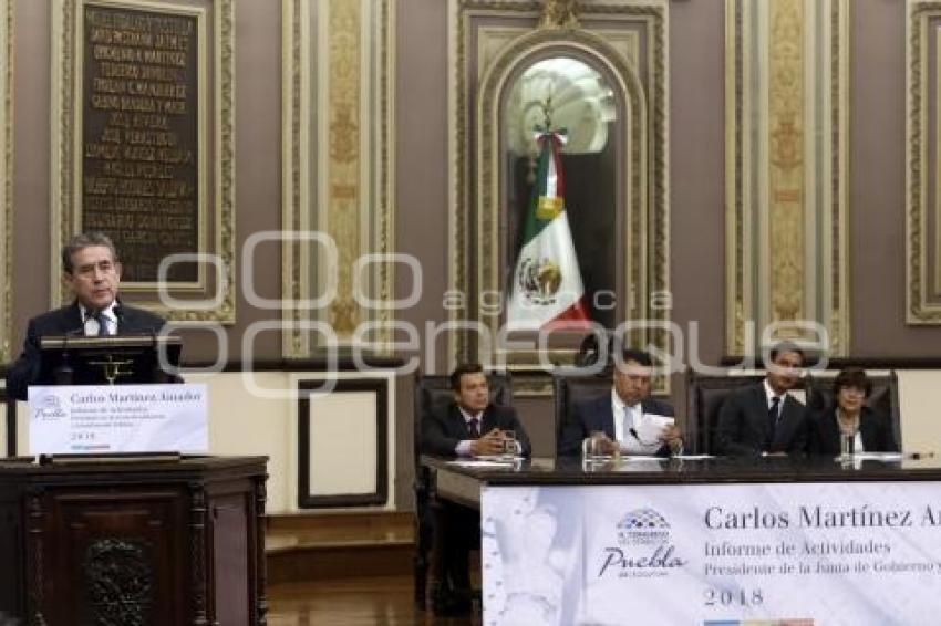 CONGRESO . INFORME CARLOS MARTÍNEZ AMADOR