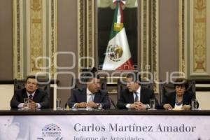 CONGRESO . INFORME CARLOS MARTÍNEZ AMADOR