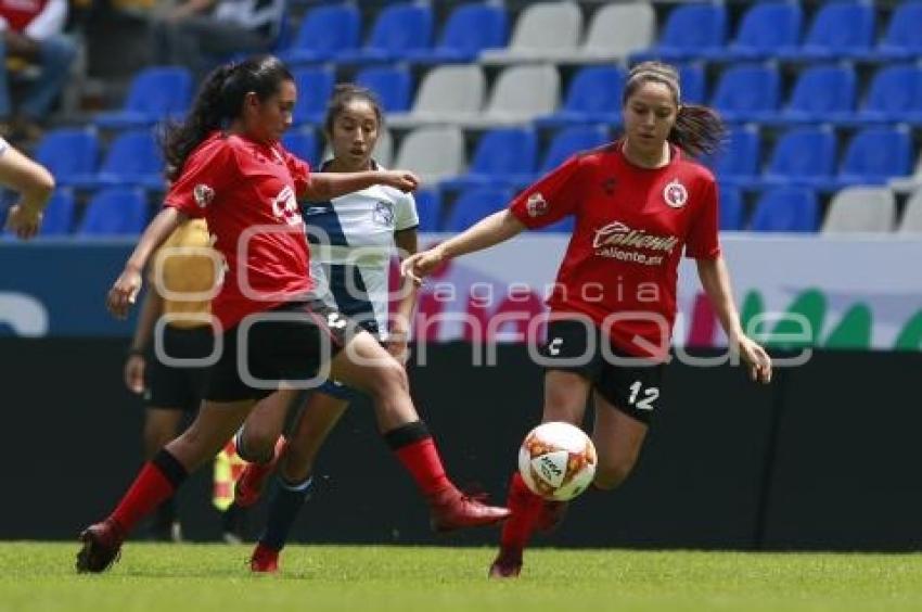 FUTBOL FEMENIL . PUEBLA VS XOLOS