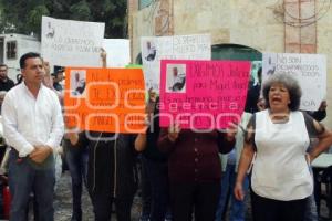 SAN MARTIN TEXMELUCAN . MANIFESTACIÓN DESAPARECIDO