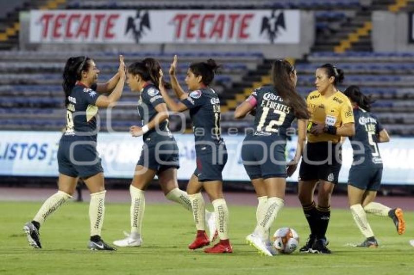 FÚTBOL FEMENIL . LOBOS BUAP VS AMÉRICA