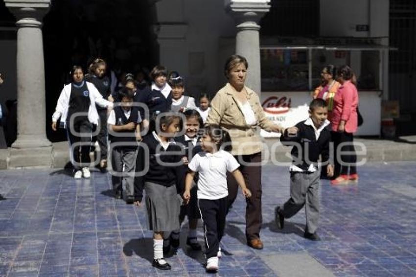 SISMO . SIMULACRO . ESCUELAS