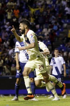 FÚTBOL . CLUB PUEBLA VS AMÉRICA