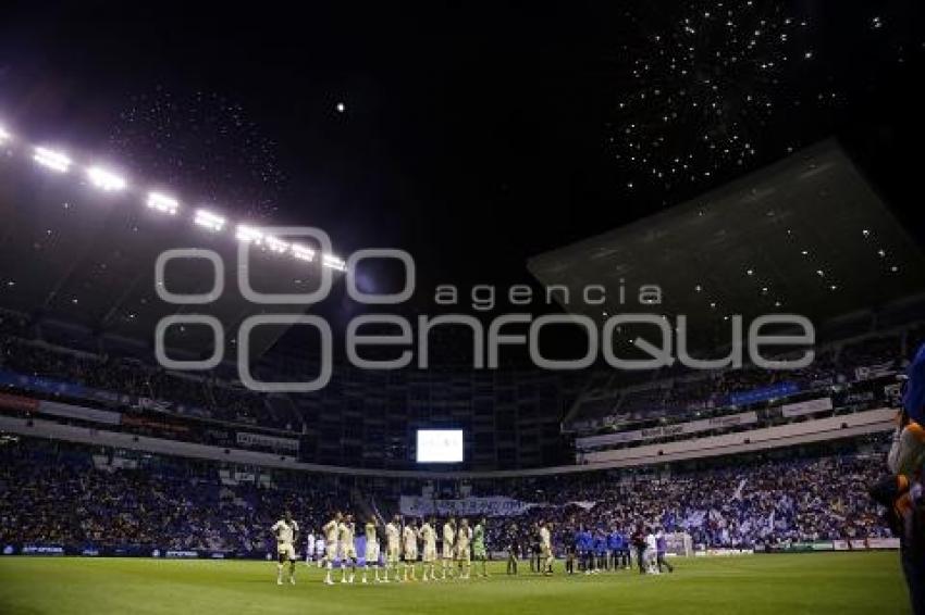 FÚTBOL . CLUB PUEBLA VS AMÉRICA