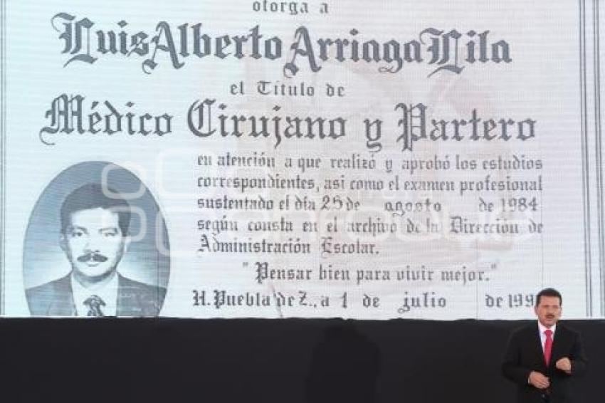 TOMA DE PROTESTA . LUIS ALBERTO ARRIAGA