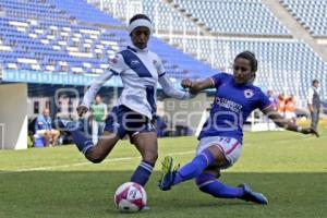 FÚTBOL FEMENIL . PUEBLA VS CRUZ AZUL