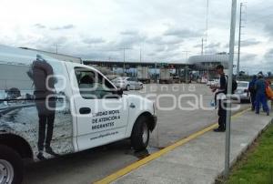 CARAVANA MIGRANTE . AUTOPISTA