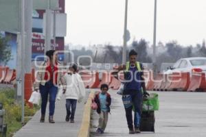 CARAVANA MIGRANTE . AUTOPISTA