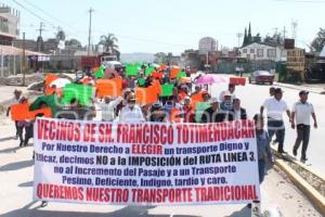 MANIFESTACIÓN  CONTRA LÍNEA  3