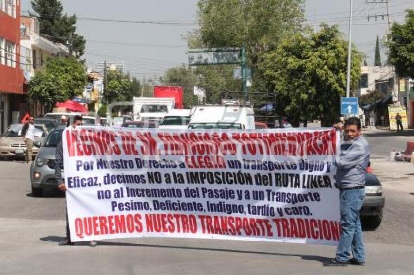 MANIFESTACIÓN CONTRA LÍNEA 3