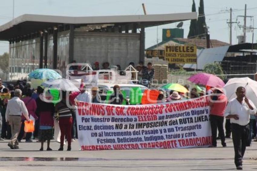MANIFESTACIÓN CONTRA LÍNEA 3