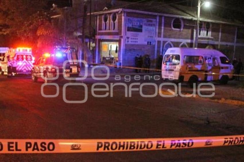 TEHUACAN . HOMICIDIO