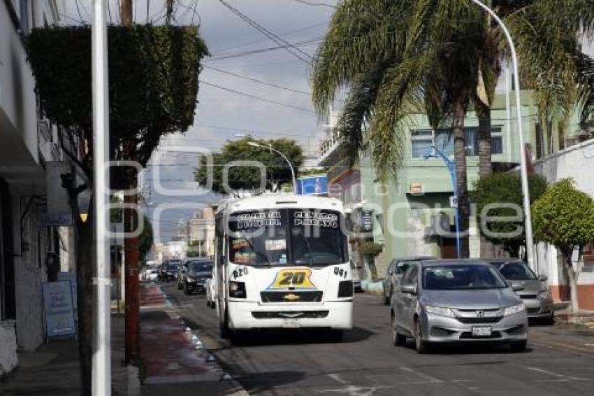 TRANSPORTE PÚBLICO .  VÍAS ALTERNAS