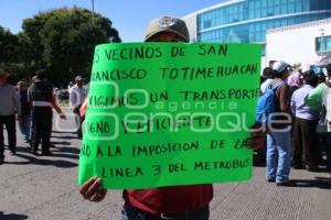 MANIFESTACIÓN  CONTRA LÍNEA 3