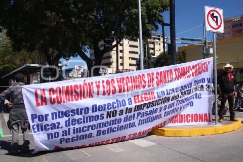 MANIFESTACIÓN CONTRA LÍNEA 3