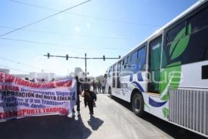 MANIFESTACIÓN . LÍNEA 3 . METROBÚS