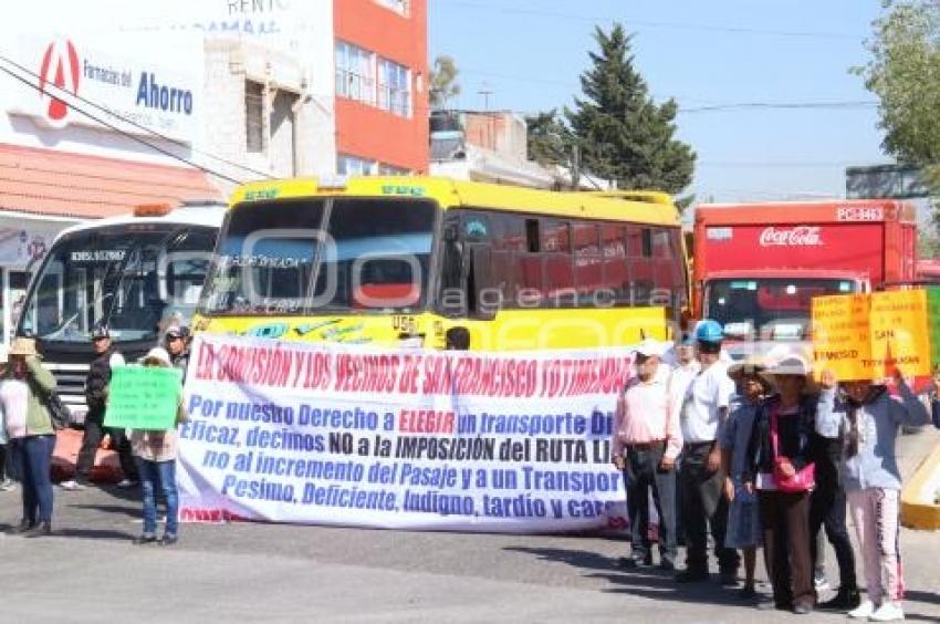 MANIFESTACIÓN . LÍNEA 3 . METROBÚS