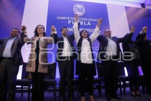 PAN . PROTESTA COMITÉ DIRECTIVO ESTATAL