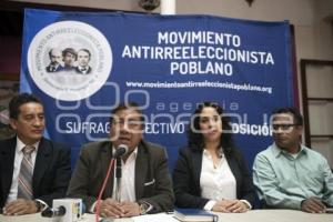 MOVIMIENTO ANTIRREELECCIONISTA POBLANO