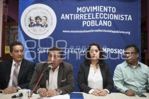 MOVIMIENTO ANTIRREELECCIONISTA POBLANO