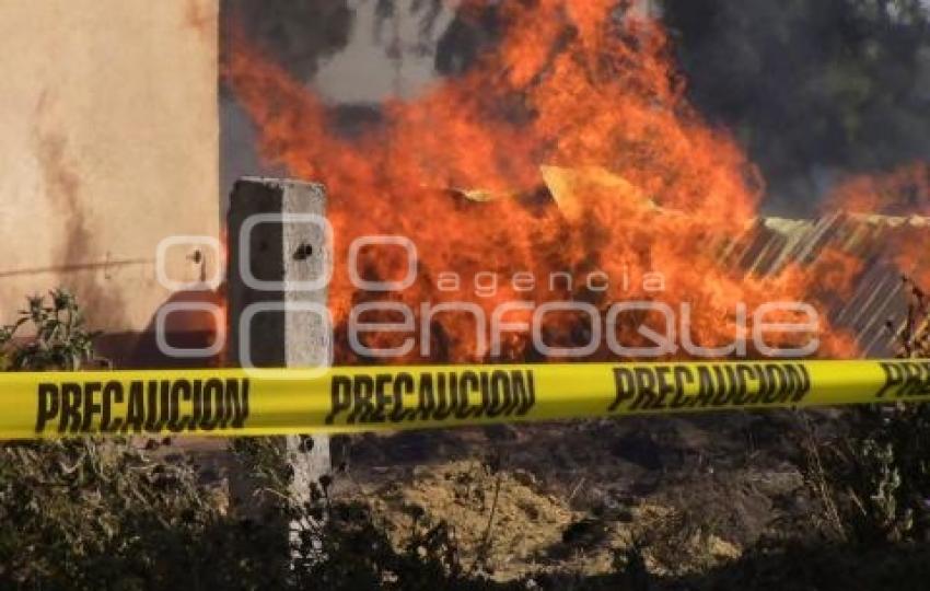 INCENDIO . TEXMELUCAN