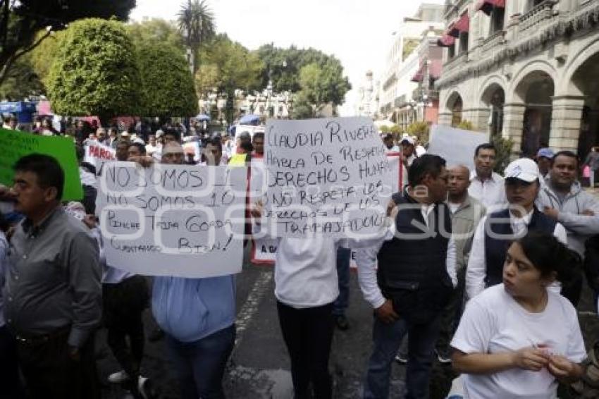 MANIFESTACIÓN DESPEDIDOS AYUNTAMIENTO